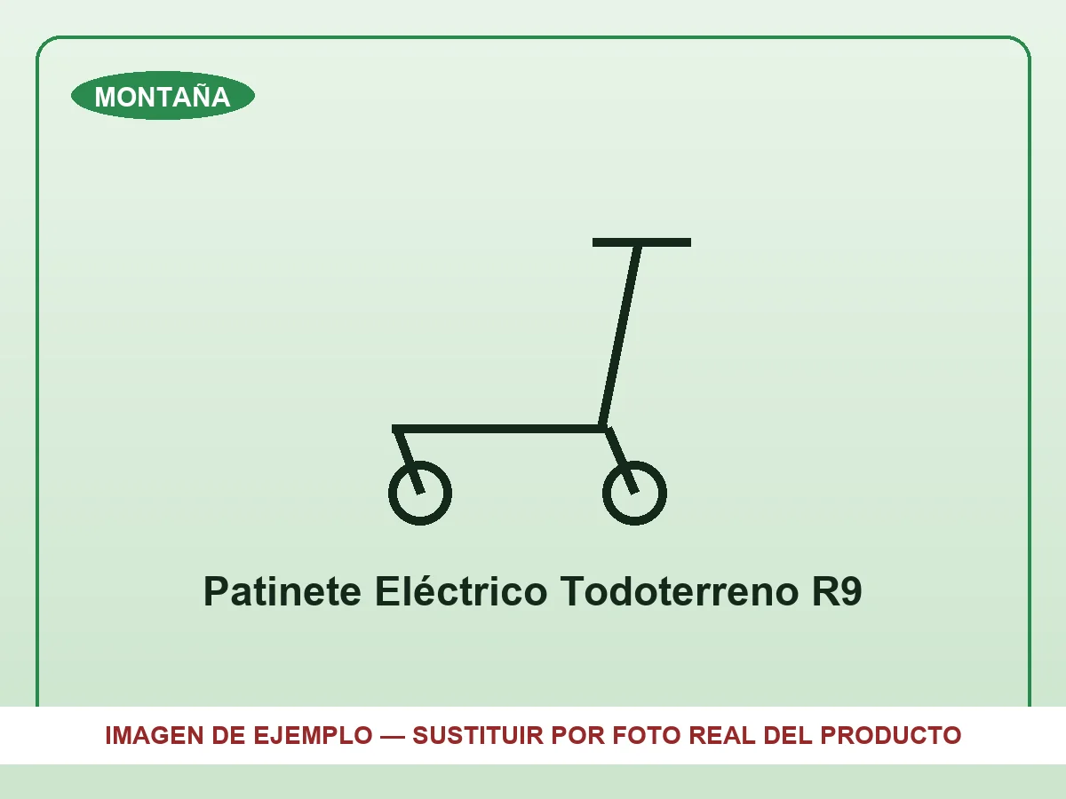 Patinete Eléctrico Todoterreno R9 (producto de ejemplo)